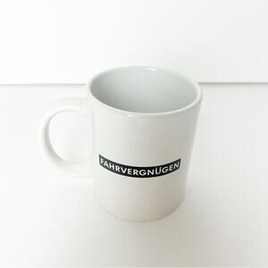 VW Fahrvergnugen White & Black Logo Mug